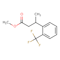 Chemical structure of methyl 3-[2-(trifluoromethyl)phenyl]butanoate - CSSB00126038711