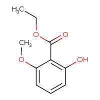 Chemical structure of ethyl 2-hydroxy-6-methoxybenzoate - CSSB00000082659