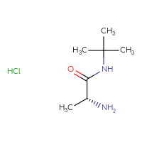 Chemical structure of (2R)-2-amino-N-tert-butylpropanamide hydrochloride - CSSB15082380866