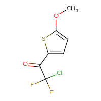 Chemical structure of 2-chloro-2,2-difluoro-1-(5-methoxythiophen-2-yl)ethan-1-one - CSSB00015063881
