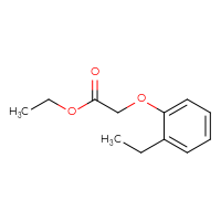 Chemical structure of ethyl 2-(2-ethylphenoxy)acetate - CSSB00000170682