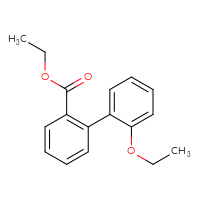 Chemical structure of ethyl 2'-ethoxy-[1,1'-biphenyl]-2-carboxylate - CSSB06581900347