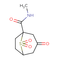 Chemical structure of N-methyl-3,8,8-trioxo-8λ⁶-thiabicyclo[3.2.1]octane-1-carboxamide - CSSB01150689047