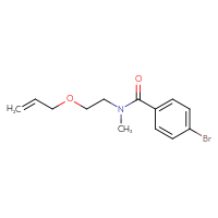 Chemical structure of 4-bromo-N-methyl-N-[2-(prop-2-en-1-yloxy)ethyl]benzamide - CSSB02155524471