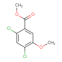 Chemical structure of methyl 2,4-dichloro-5-methoxybenzoate - CSSB00010877246