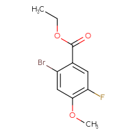 Chemical structure of ethyl 2-bromo-5-fluoro-4-methoxybenzoate - CSSB00037034622