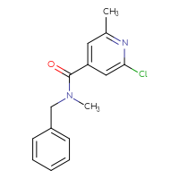 Chemical structure of N-benzyl-2-chloro-N,6-dimethylpyridine-4-carboxamide - CSSB00013302298