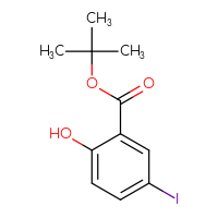 Chemical structure of tert-butyl 2-hydroxy-5-iodobenzoate - CSSB00014273746