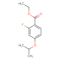 Chemical structure of ethyl 2-fluoro-4-(propan-2-yloxy)benzoate - CSSB06268938419