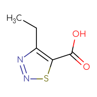 Chemical structure of 4-ethyl-1,2,3-thiadiazole-5-carboxylic acid - CSSB00000204686