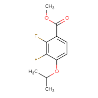 Chemical structure of methyl 2,3-difluoro-4-(propan-2-yloxy)benzoate - CSSB02519130020