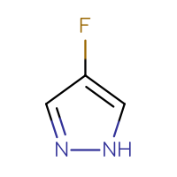 Chemical structure of 4-fluoro-1H-pyrazole - CSSB00000100091