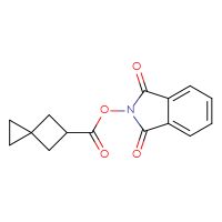 Chemical structure of 1,3-dioxo-2,3-dihydro-1H-isoindol-2-yl spiro[2.3]hexane-5-carboxylate - CSSB00116215158