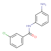Chemical structure of N-(3-aminophenyl)-3-chlorobenzamide - CSSB00000595949
