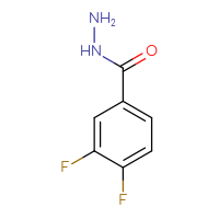 Chemical structure of 3,4-difluorobenzohydrazide - CSSB00000194116