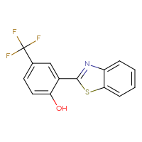 Chemical structure of 2-(1,3-benzothiazol-2-yl)-4-(trifluoromethyl)phenol - CSSB20453971380