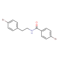 Chemical structure of 4-bromo-N-[2-(4-bromophenyl)ethyl]benzamide - CSSB00008194697