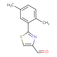 Chemical structure of 2-(2,5-dimethylphenyl)-1,3-thiazole-4-carbaldehyde - CSSB00011497406
