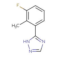Chemical structure of 5-(3-fluoro-2-methylphenyl)-1H-1,2,4-triazole - CSSB02722045378