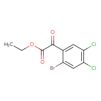 Chemical structure of ethyl 2-(2-bromo-4,5-dichlorophenyl)-2-oxoacetate - CSSB21103685780