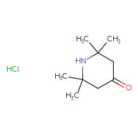 Chemical structure of 2,2,6,6-tetramethylpiperidin-4-one hydrochloride - CSSB00016989536