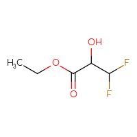 Chemical structure of ethyl 3,3-difluoro-2-hydroxypropanoate - CSSB00012791635