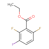 Chemical structure of ethyl 2,6-difluoro-3-iodobenzoate - CSSB00012920327