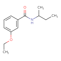 Chemical structure of N-(butan-2-yl)-3-ethoxybenzamide - CSSB00000052773