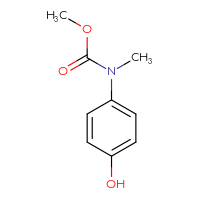 Chemical structure of methyl N-(4-hydroxyphenyl)-N-methylcarbamate - CSSB00000741069
