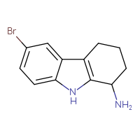 Chemical structure of 6-bromo-2,3,4,9-tetrahydro-1H-carbazol-1-amine - CSSB00000732008