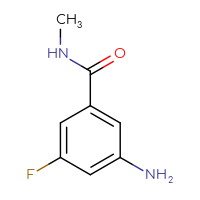 Chemical structure of 3-amino-5-fluoro-N-methylbenzamide - CSSB00012284227