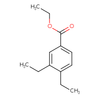Chemical structure of ethyl 3,4-diethylbenzoate - CSSB00047721794