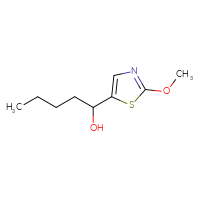 Chemical structure of 1-(2-methoxy-1,3-thiazol-5-yl)pentan-1-ol - CSSB00015082365