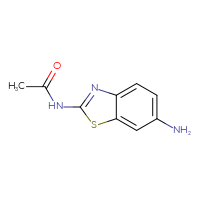 Chemical structure of N-(6-amino-1,3-benzothiazol-2-yl)acetamide - CSSB00000746723