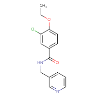 Chemical structure of 3-chloro-4-ethoxy-N-[(pyridin-3-yl)methyl]benzamide - CSSB00121603413