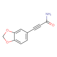 Chemical structure of 3-(2H-1,3-benzodioxol-5-yl)prop-2-ynamide - CSSB00103321003