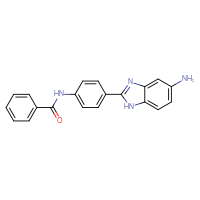 Chemical structure of N-[4-(5-amino-1H-1,3-benzodiazol-2-yl)phenyl]benzamide - CSSB00020635890