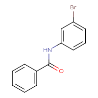 Chemical structure of N-(3-bromophenyl)benzamide - CSSB00000153631