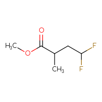 Chemical structure of methyl 4,4-difluoro-2-methylbutanoate - CSSB00053873964