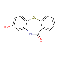Chemical structure of 6-hydroxy-2-thia-9-azatricyclo[9.4.0.0³,⁸]pentadeca-1(15),3,5,7,11,13-hexaen-10-one - CSSB00025705865