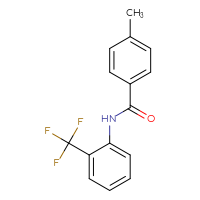 Chemical structure of 4-methyl-N-[2-(trifluoromethyl)phenyl]benzamide - CSSB00027989931