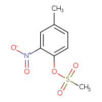 Chemical structure of 4-methyl-2-nitrophenyl methanesulfonate - CSSB00103316739