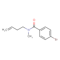 Chemical structure of 4-bromo-N-(but-3-en-1-yl)-N-methylbenzamide - CSSB00013902829