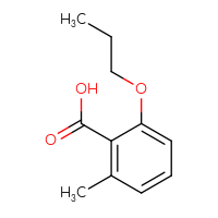 Chemical structure of 2-methyl-6-propoxybenzoic acid - CSSB00023745214