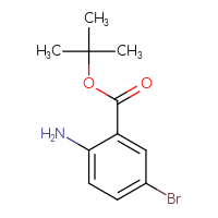 Chemical structure of tert-butyl 2-amino-5-bromobenzoate - CSSB00011598464