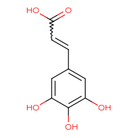 Chemical structure of 3-(3,4,5-trihydroxyphenyl)prop-2-enoic acid - CSSB00020643309
