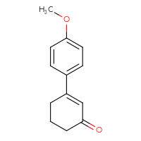 Chemical structure of 3-(4-methoxyphenyl)cyclohex-2-en-1-one - CSSB00012229661