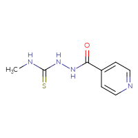 Chemical structure of N-[(methylcarbamothioyl)amino]pyridine-4-carboxamide - CSSB00000003030