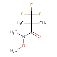 Chemical structure of 3,3,3-trifluoro-N-methoxy-N,2,2-trimethylpropanamide - CSSB00010999290