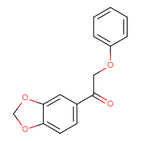 Chemical structure of 1-(2H-1,3-benzodioxol-5-yl)-2-phenoxyethan-1-one - CSSB00000577066